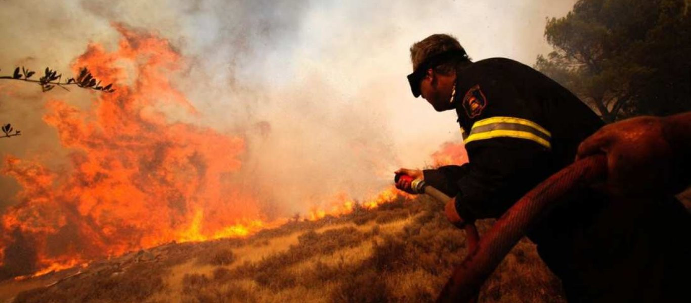 Φωτιά σε δασική έκταση στην περιοχή Έξαρχος της Αταλάντης (φωτό, βίντεο)